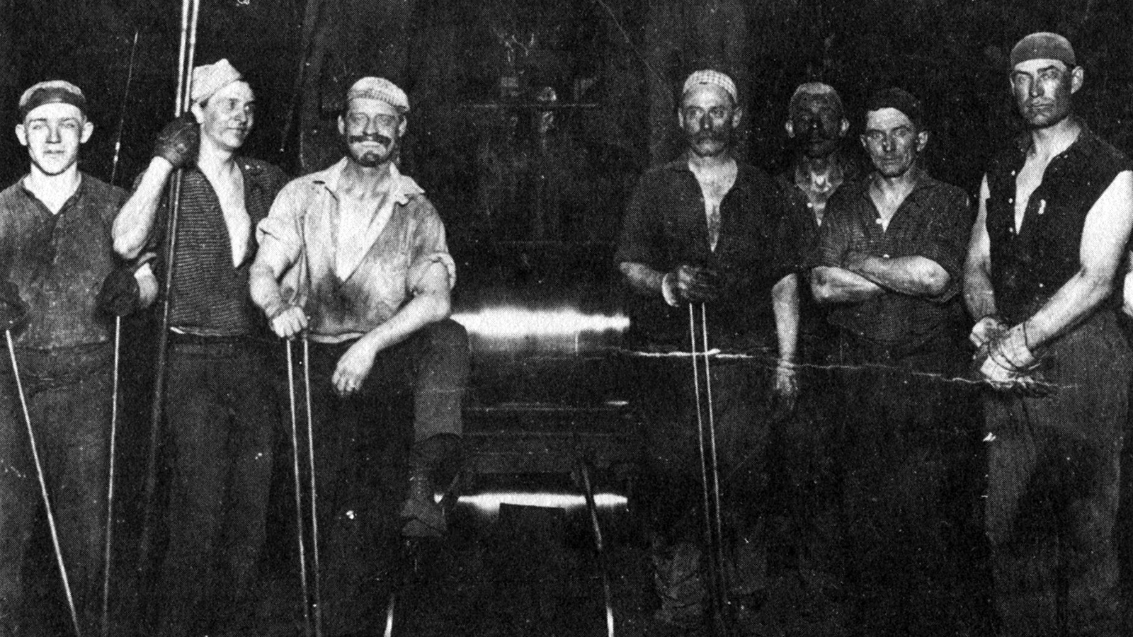 The sheet-mill crew at Stelco, 1936