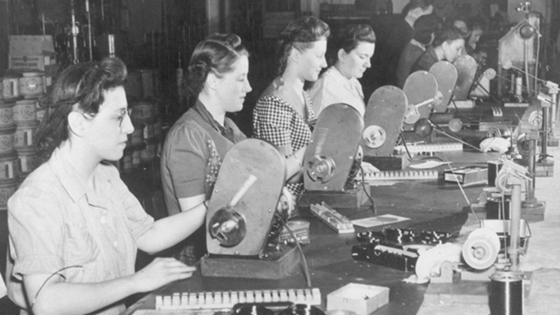 Westinghouse women employees working